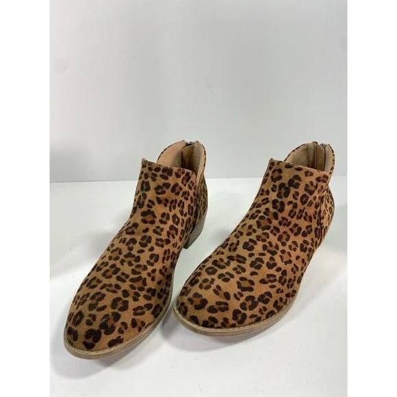 Ankle Boot Womens Leopard Journey Collection Footwear Livvy Size 8 - Picture 6 of 11